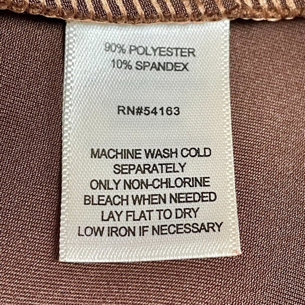 Marc New York Faux Suede Button Front Midi Skirt Brown Belted L - Picture 9 of 11